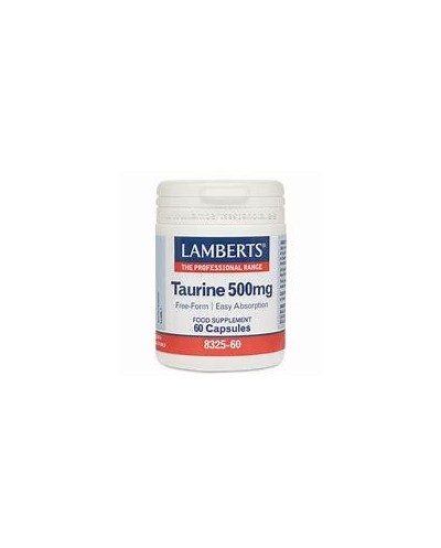 Taurine 500mg 60 Cáps-Lamberts