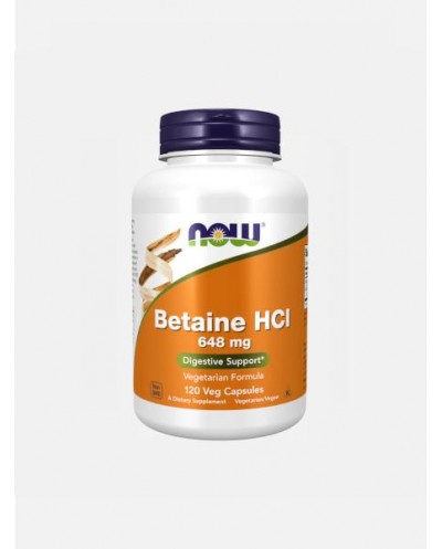 Betaine HCI 648mg 120cpas NOW